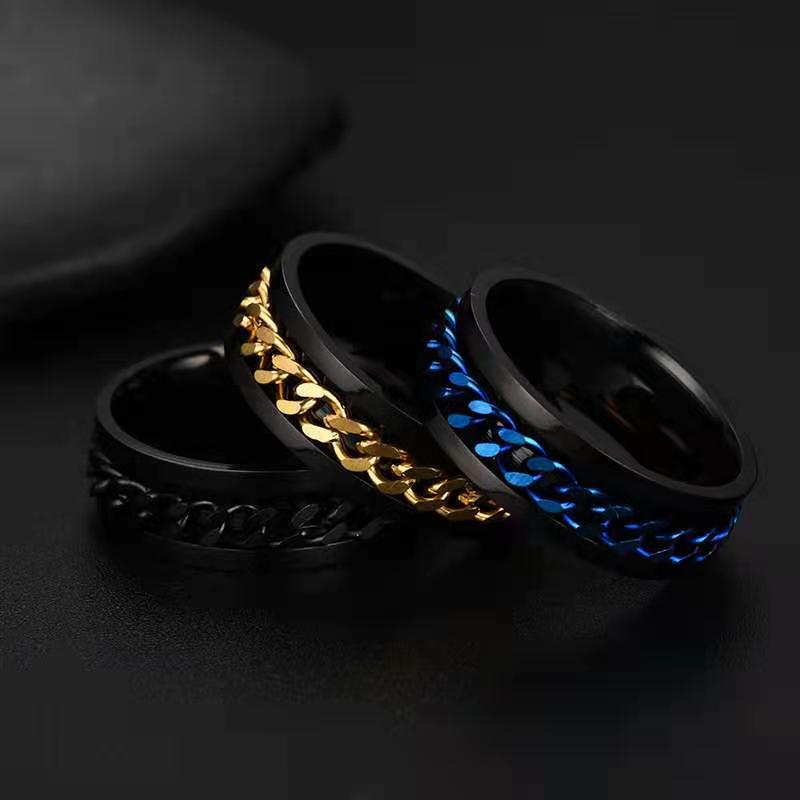 Men Accessories Name - Cincin Pasangan Putar Bahan Stainless Steel