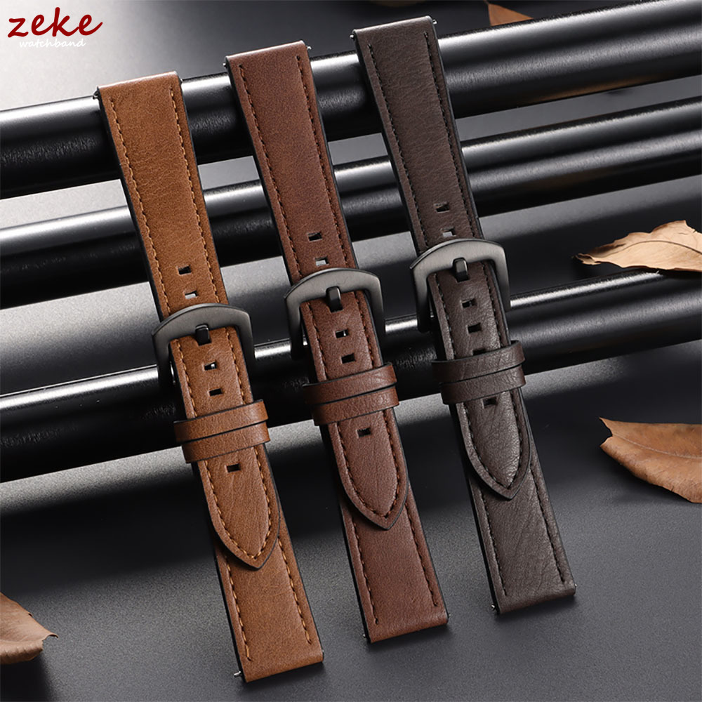 Men'S Accessories New Balance - Gelang Jam Tali Kulit 20/22Mm untuk
