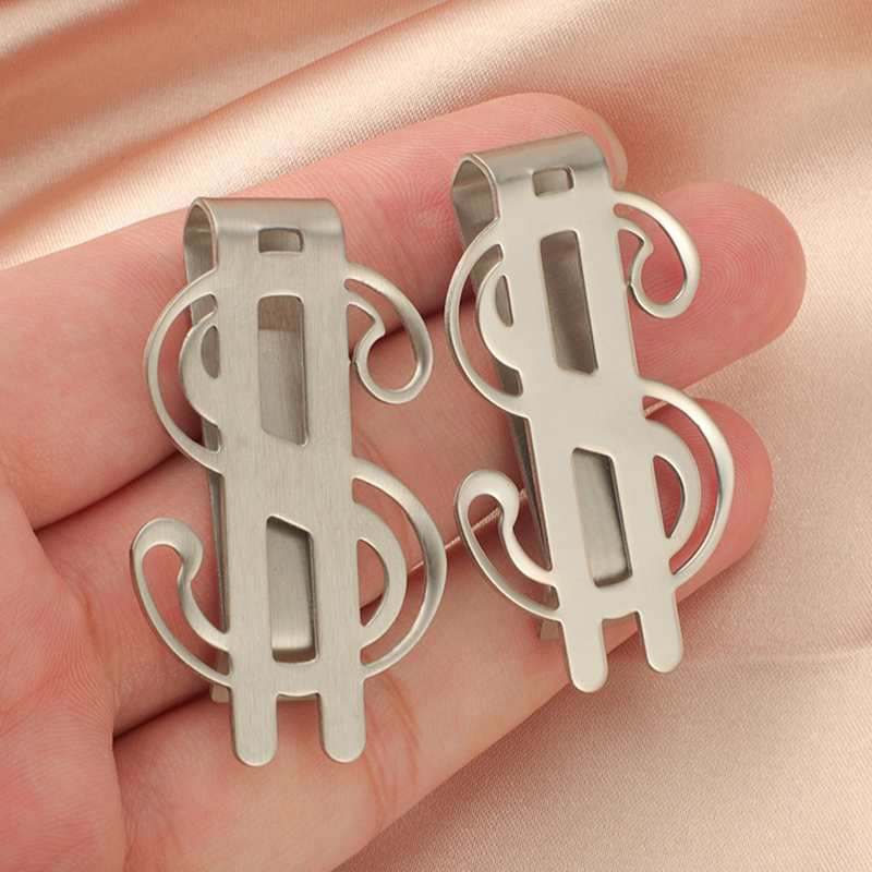 Money Clip Slim - 1 buah klip uang ramping baja