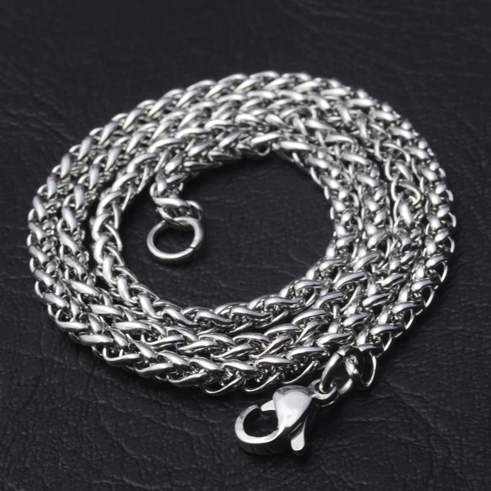 Men Accessories Singapore - Kalung Rantai Putar Baja Tahan Karat