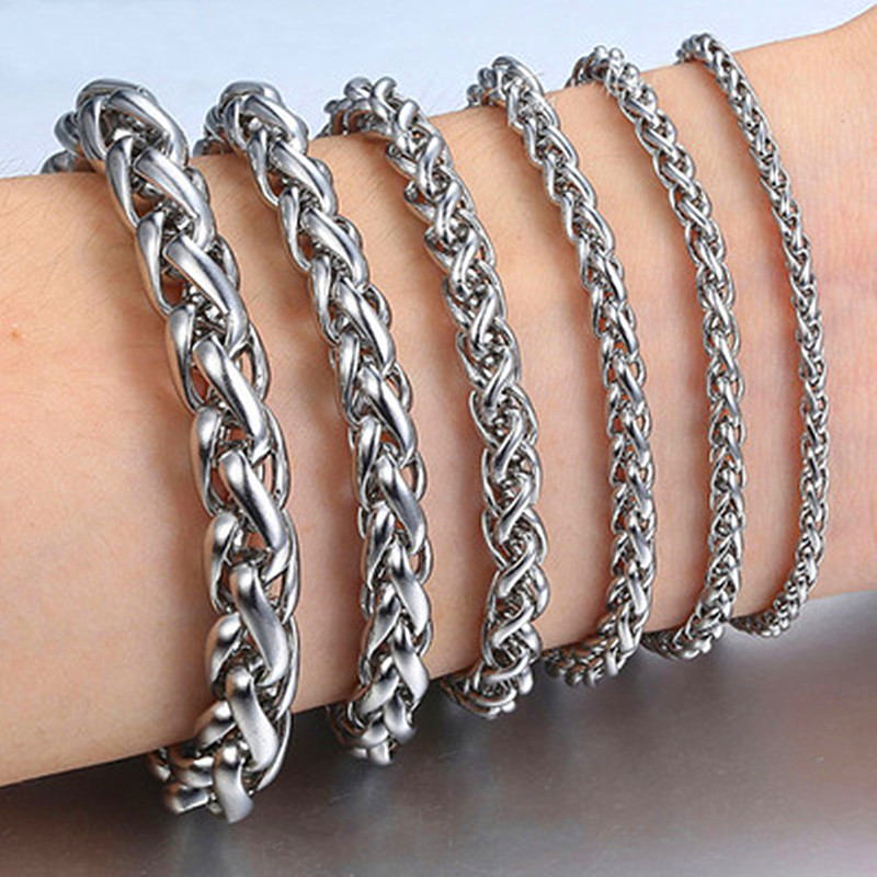 Men Accessories Singapore - Gelang Tangan Rantai Tali Putar Baja