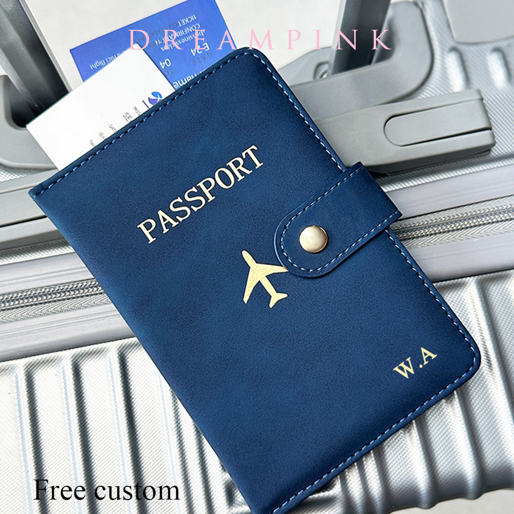 Travel Organizer Men - Dompet Paspor Perjalanan Nama Personalisasi Penutup