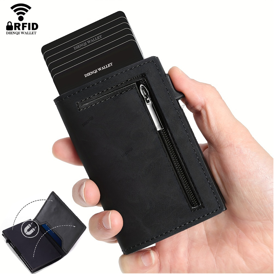 Card Case Minimalist - Dompet Tempat Kartu Kredit RFID Merek