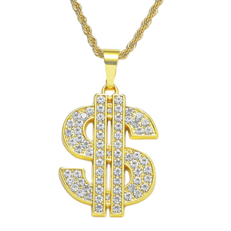 Men Accessories Singapore - Kalung tanda Dollar 80s 90s kostum