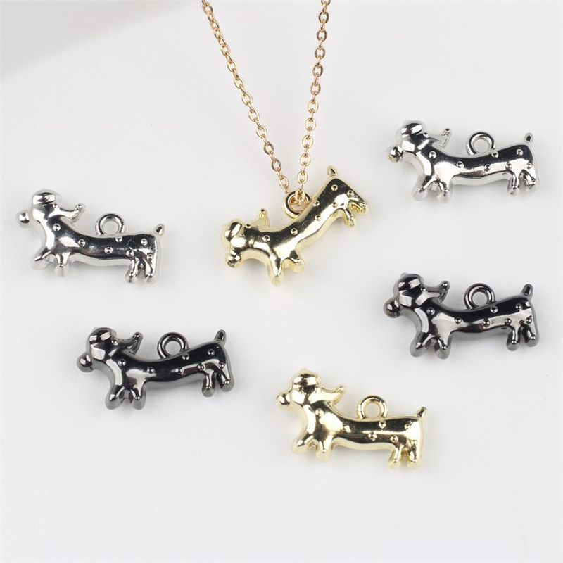Men Accessories Locket - 100 pcs/lot liontin gantung bentuk Dachshund