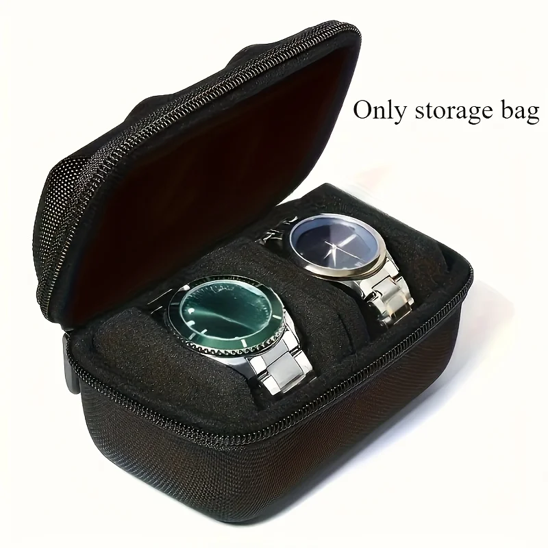 Men Accessories Organiser - Casing Perjalanan Jam Tangan 2 Slot