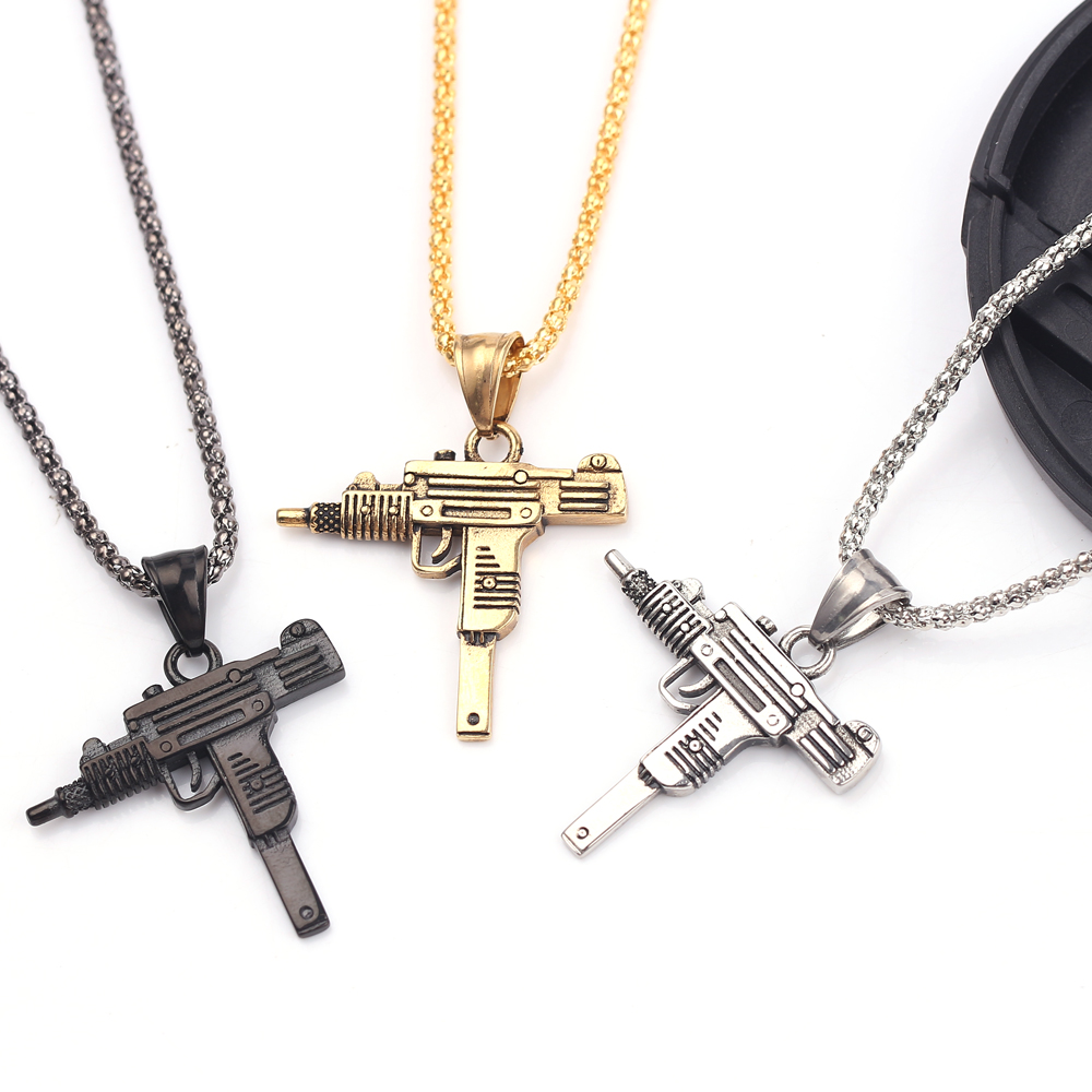 Kalung Liontin Senapan Mesin U - Men'S Accessories Jewelry ulasan dan harga