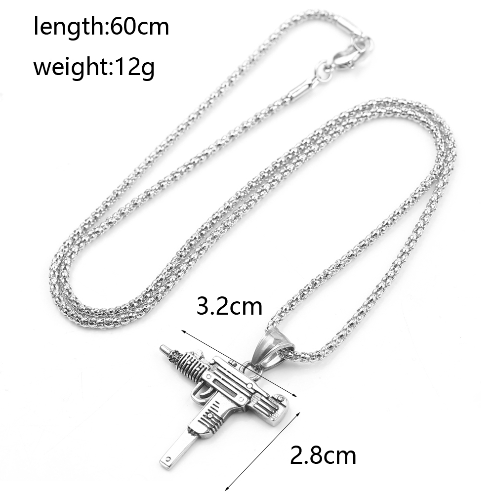 Kalung Liontin Senapan Mesin U - Men'S Accessories Jewelry ulasan dan harga