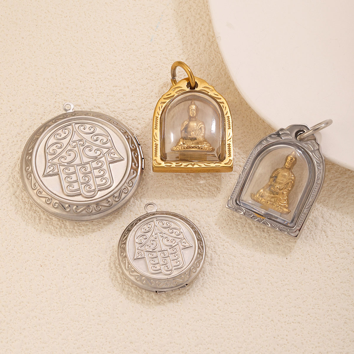 1/2 Buah Liontin Bingkai Foto  - Men Accessories Locket ulasan dan harga