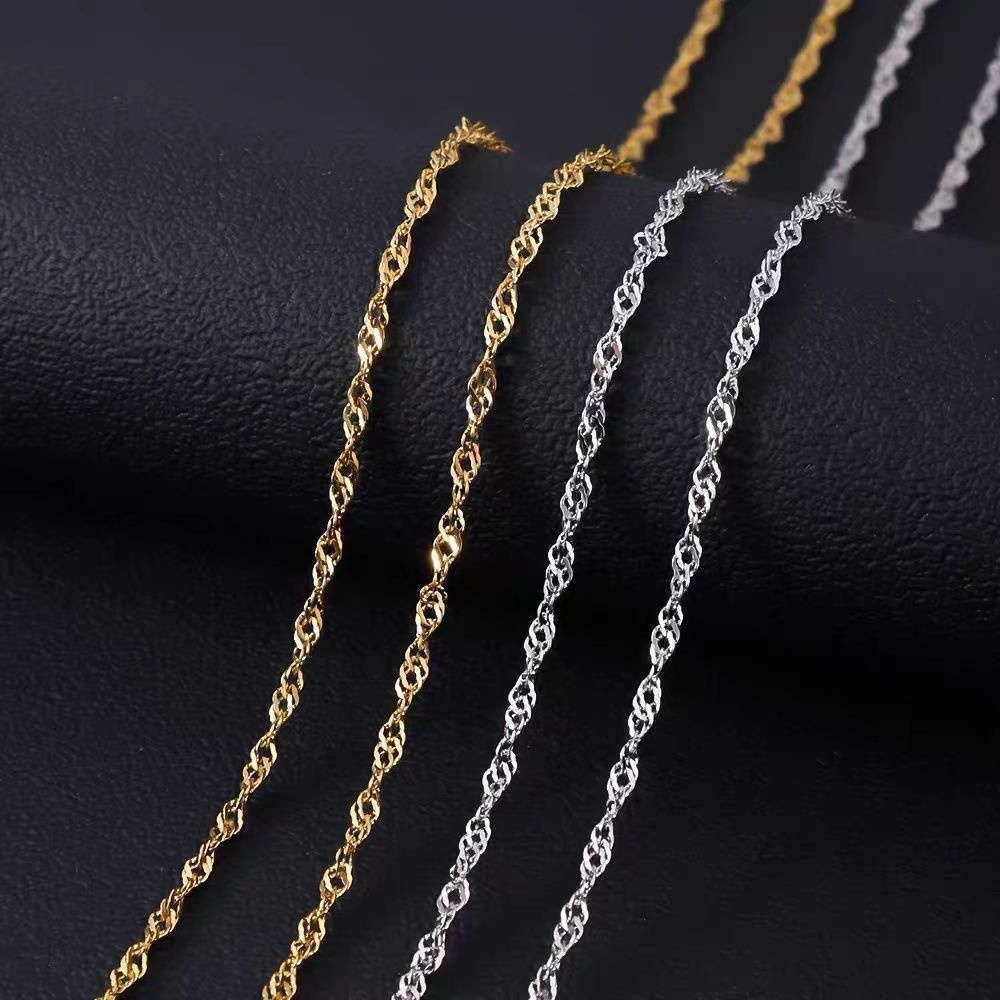 Kalung Rantai Gelombang Air Hi - Men Accessories Singapore ulasan dan harga