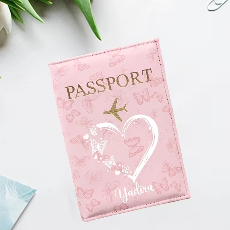 Tempat Paspor Kustom dengan De - Travel Organizer Men ulasan dan harga