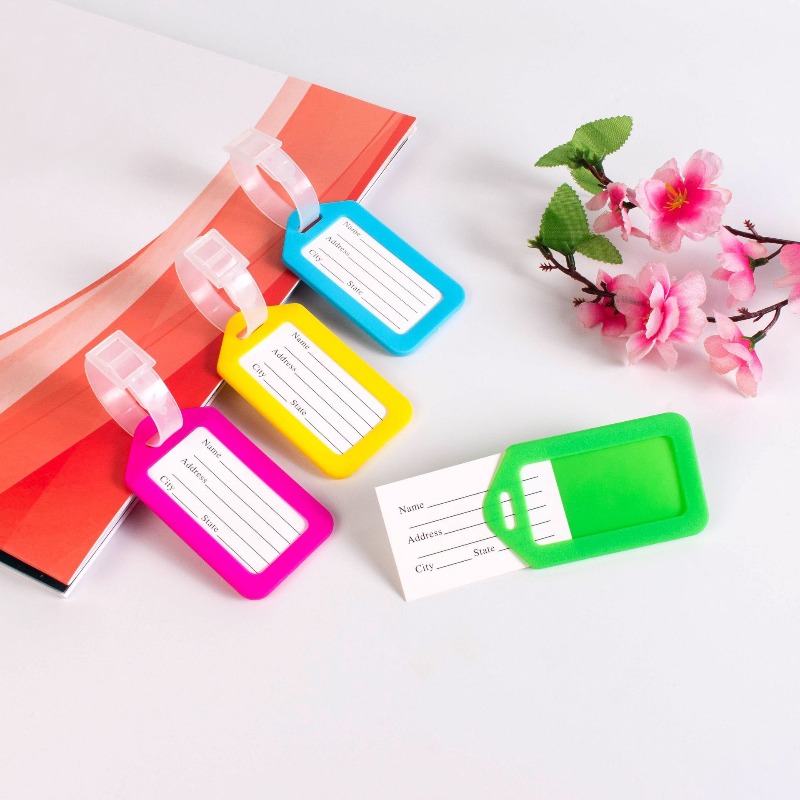 5 Buah Label Bagasi Plastik un - Men Accessories Name ulasan dan harga