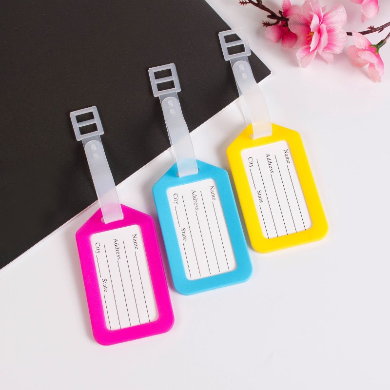 5 Buah Label Bagasi Plastik un - Men Accessories Name ulasan dan harga