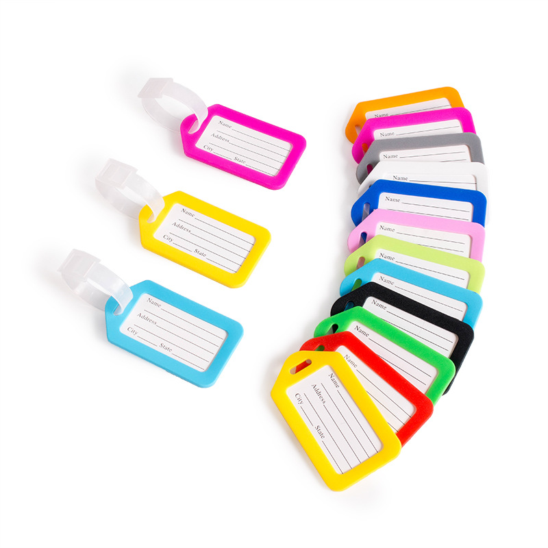 5 Buah Label Bagasi Plastik un - Men Accessories Name ulasan dan harga
