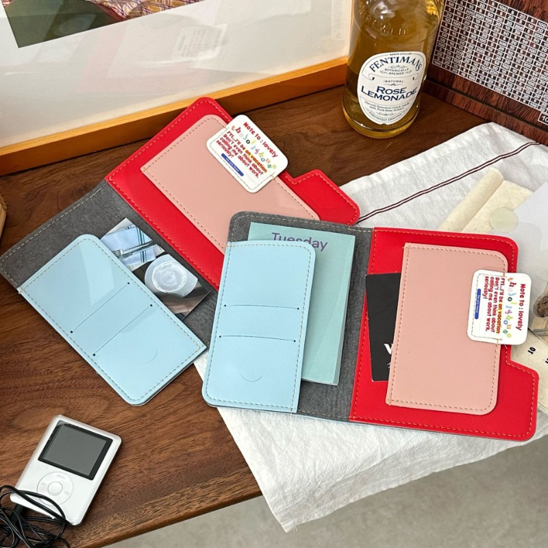 Ins Blok Warna Tempat Paspor D - Travel Organizer Men ulasan dan harga
