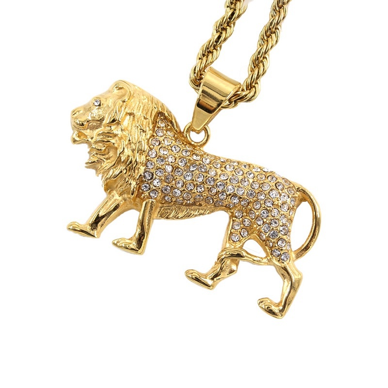 Kalung Lion Pendant Hip-Hop Be - Men Accessories Singapore ulasan dan harga