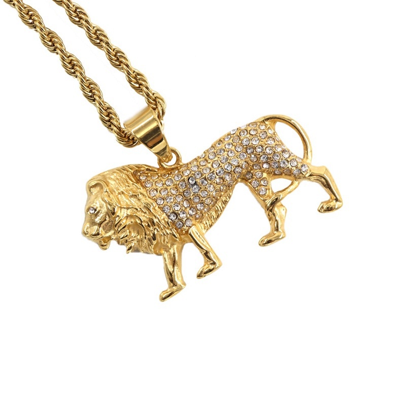 Kalung Lion Pendant Hip-Hop Be - Men Accessories Singapore ulasan dan harga