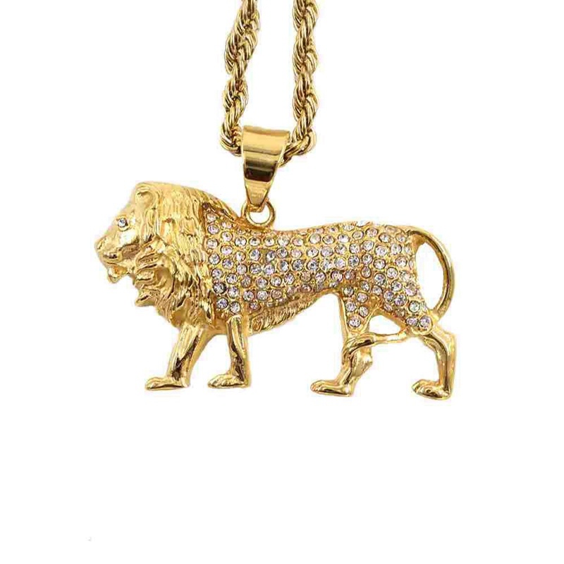 Kalung Lion Pendant Hip-Hop Be - Men Accessories Singapore ulasan dan harga