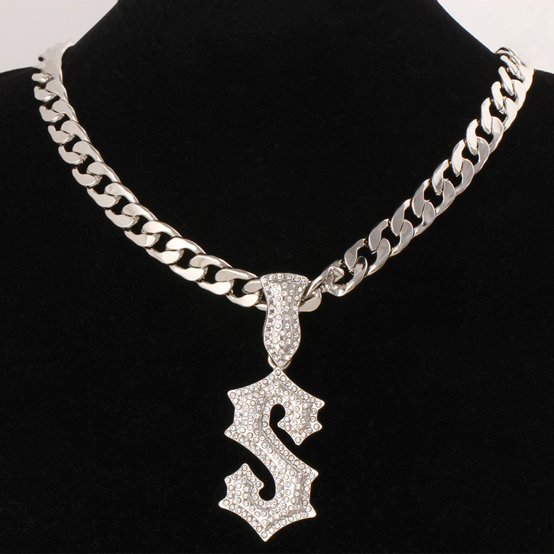 Kalung Hip Hop Huruf S Baru un - Men Accessories Singapore ulasan dan harga