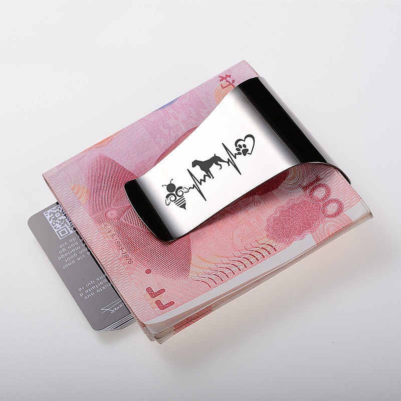 Qoong Kustom Huruf Stainless S - Money Clip Slim ulasan dan harga