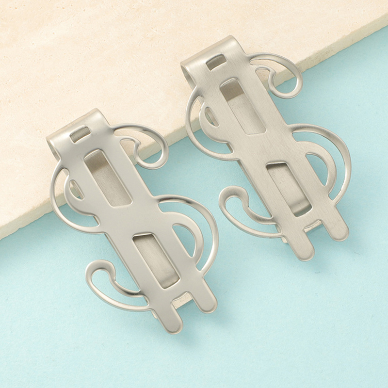 1 buah klip uang ramping baja  - Money Clip Slim ulasan dan harga