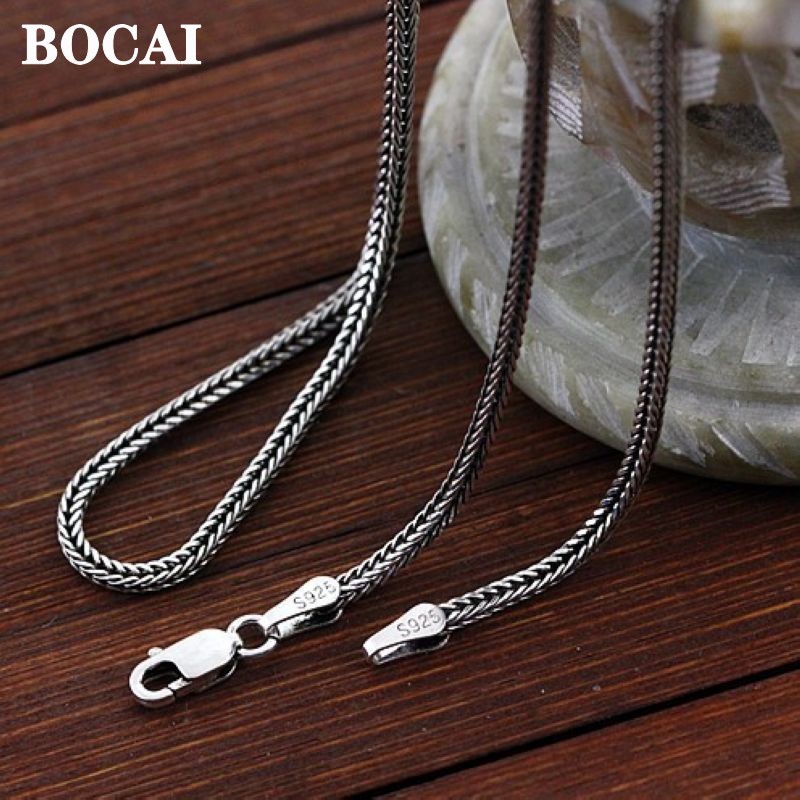 BOCAI asli S925 perhiasan pera - Men Accessories Singapore ulasan dan harga