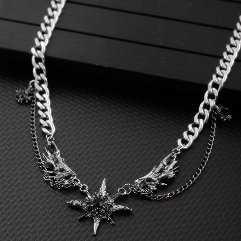 Kalung Sayap Bintang Berduri G - Men Accessories Singapore ulasan dan harga