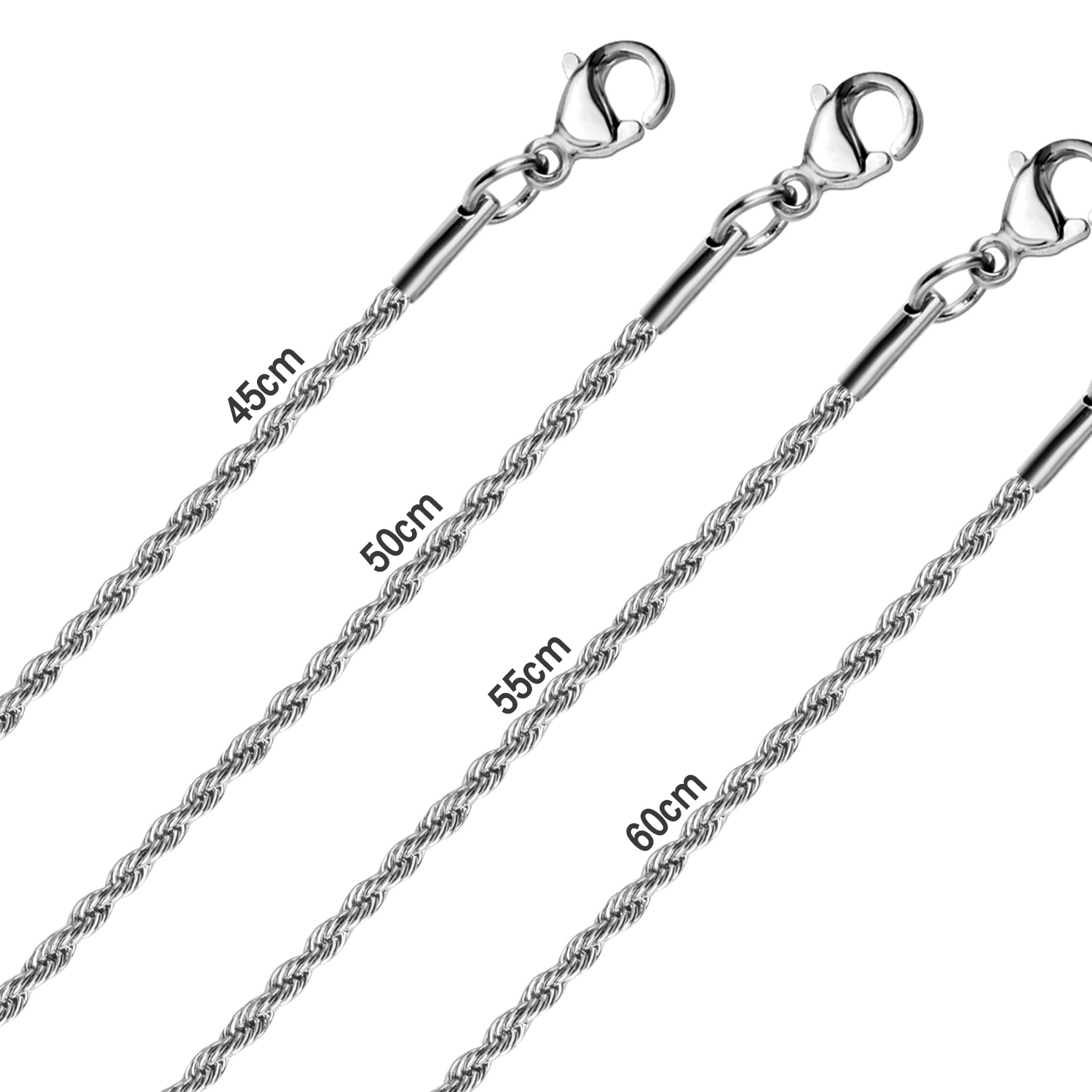 LUXUSTEEL 1 Buah Rantai Tali P - Men Accessories Singapore ulasan dan harga