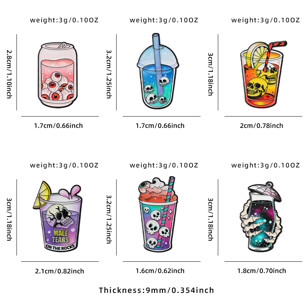 6 Buah Koleksi Pin Enamel Hall - Lapel Pin Enamel ulasan dan harga