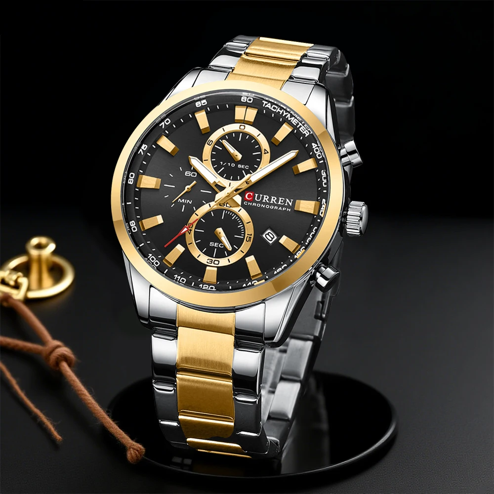 CURREN Jam Tangan Olahraga Chr - Men'S Accessories Jewelry ulasan dan harga