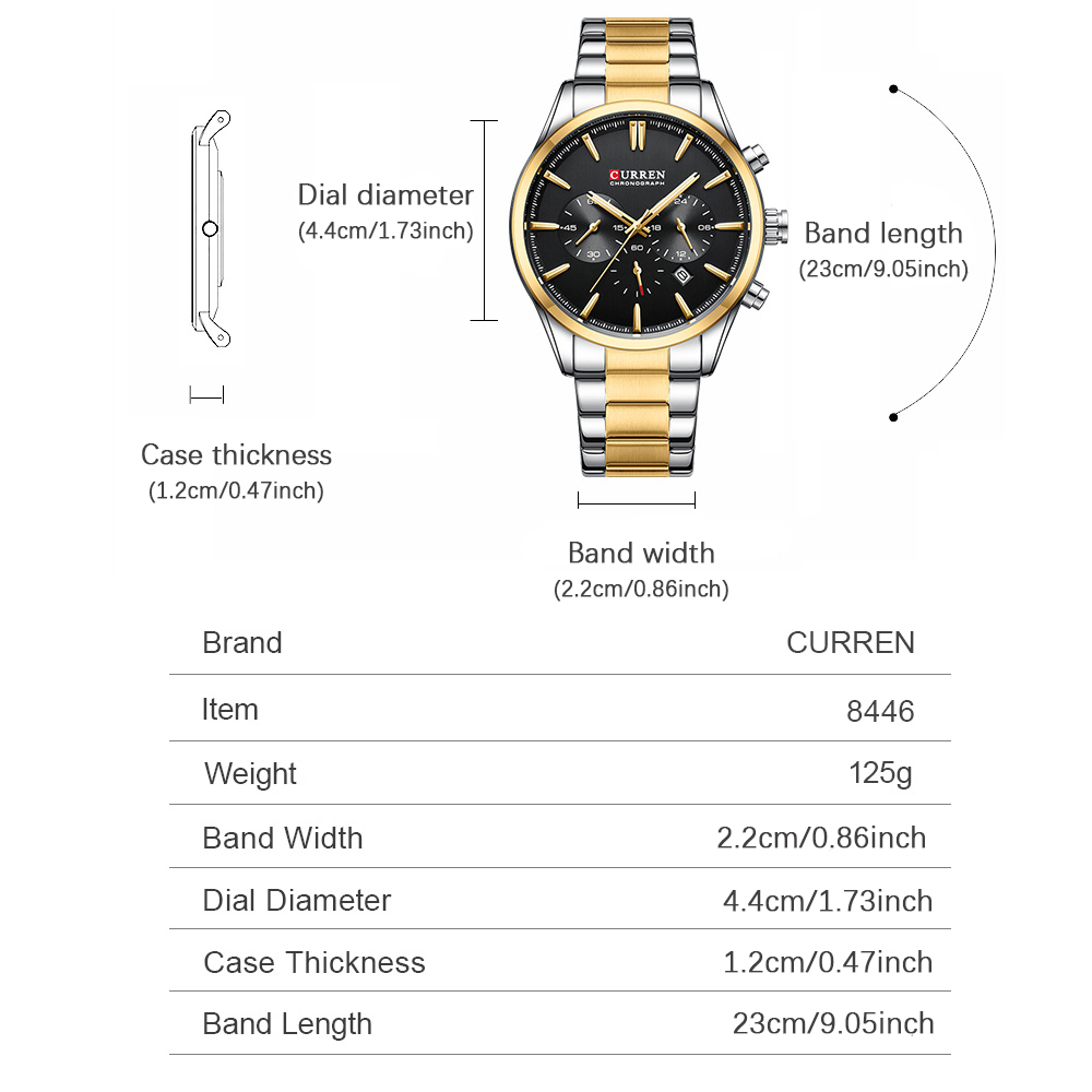 CURREN Jam Tangan Olahraga Chr - Men'S Accessories Jewelry ulasan dan harga