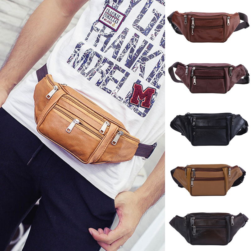 Tas pinggang kulit asli untuk  - Travel Organizer Men ulasan dan harga