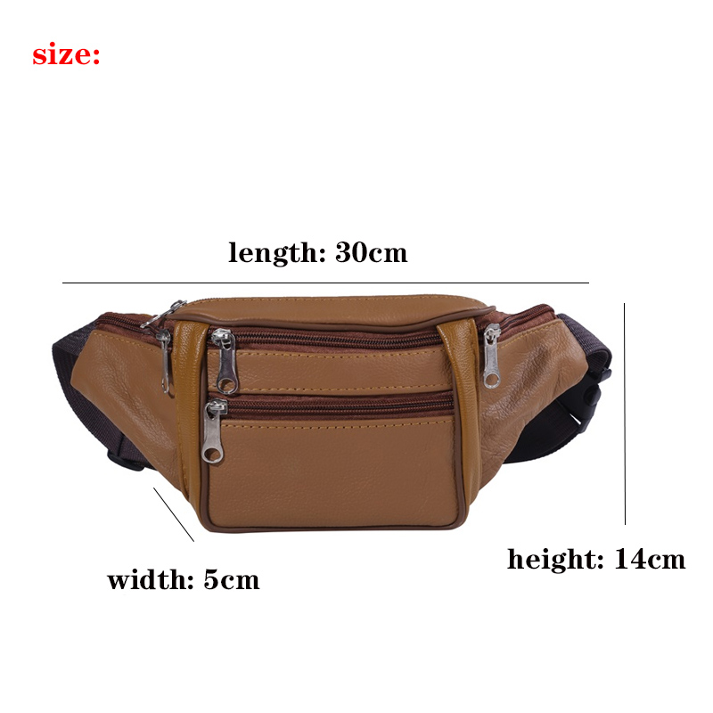 Tas pinggang kulit asli untuk  - Travel Organizer Men ulasan dan harga