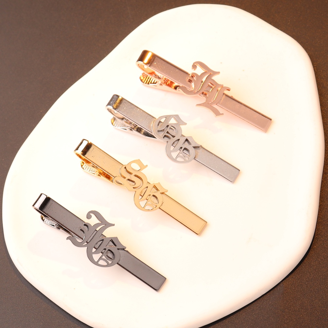 Klip dasi inisial nama kustom  - Men Accessories Name ulasan dan harga