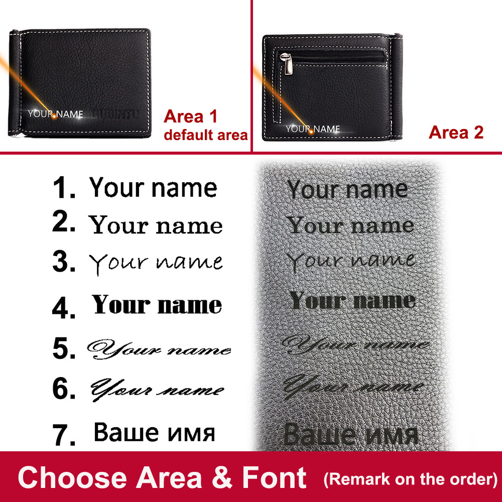 Dompet kulit asli pria, klip u - Money Clip Slim ulasan dan harga
