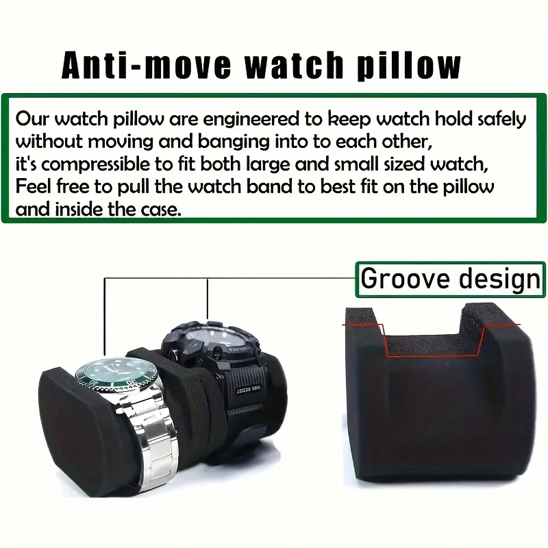 Casing Perjalanan Jam Tangan 2 - Men Accessories Organiser ulasan dan harga