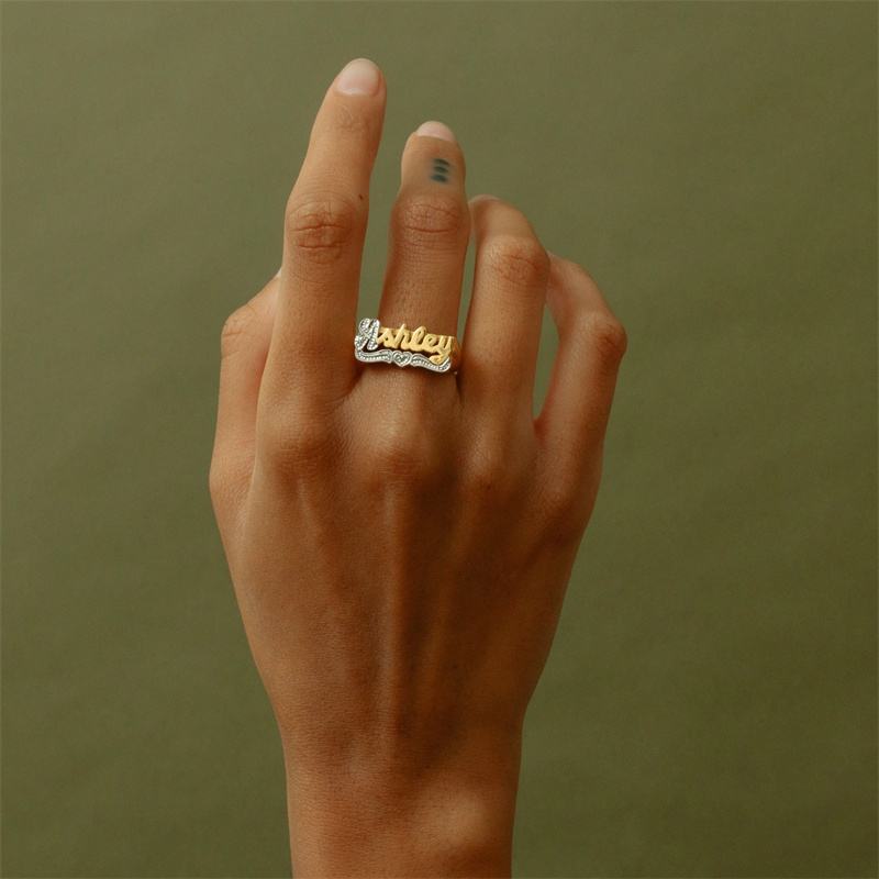 Cincin Emas 18K dengan Hati Pr - Men Accessories Name ulasan dan harga