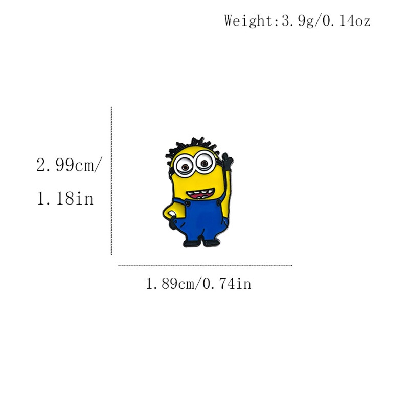 9 Buah Bros Minion Kartun Lucu - Lapel Pin Enamel ulasan dan harga