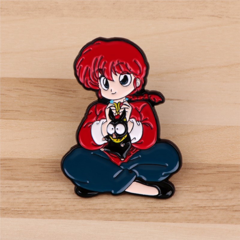 Pin Enamel Gambar Kartun Gadis - Lapel Pin Enamel ulasan dan harga