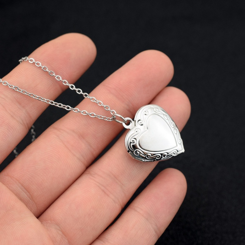 Kalung liontin liontin hati ci - Men Accessories Locket ulasan dan harga