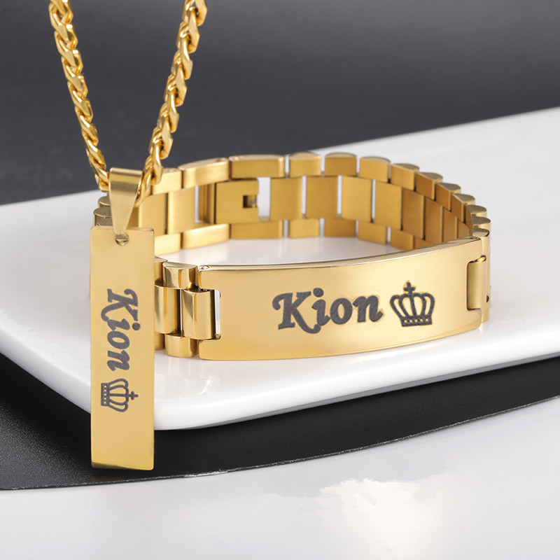 Kustom kalung nama pria gelang - Men Accessories Name ulasan dan harga