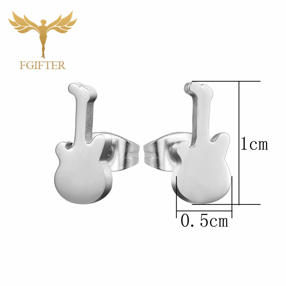 12 Pasang Anting Gitar Musik u - Men Accessories Store ulasan dan harga