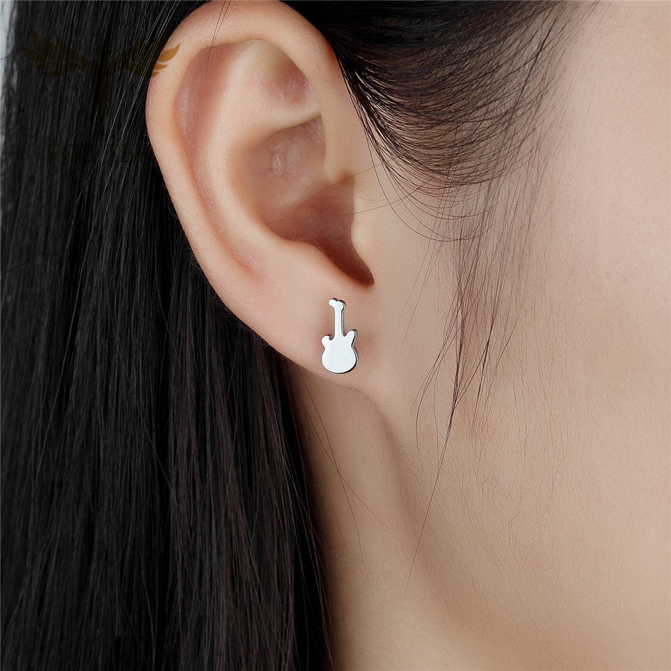 12 Pasang Anting Gitar Musik u - Men Accessories Store ulasan dan harga