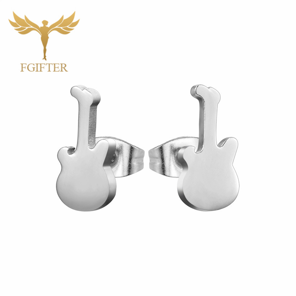12 Pasang Anting Gitar Musik u - Men Accessories Store ulasan dan harga